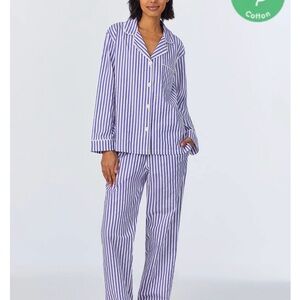 NEW BedHead Navy Striped Long  Pajama Set - Small